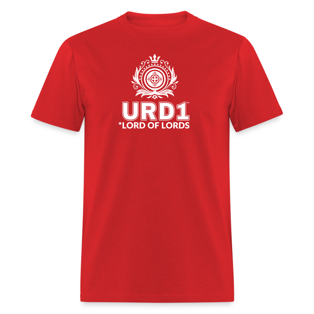 URD1 - Men Praise T-Shirt - Lord of Lords - red
