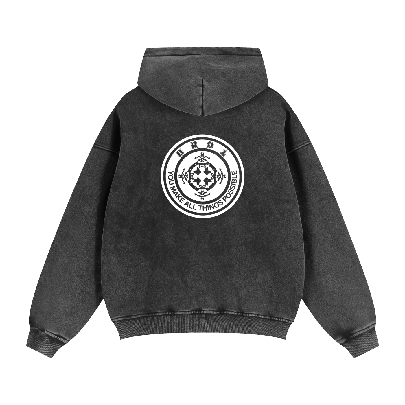 URD1 - Zip-Through Boxy Hoodie