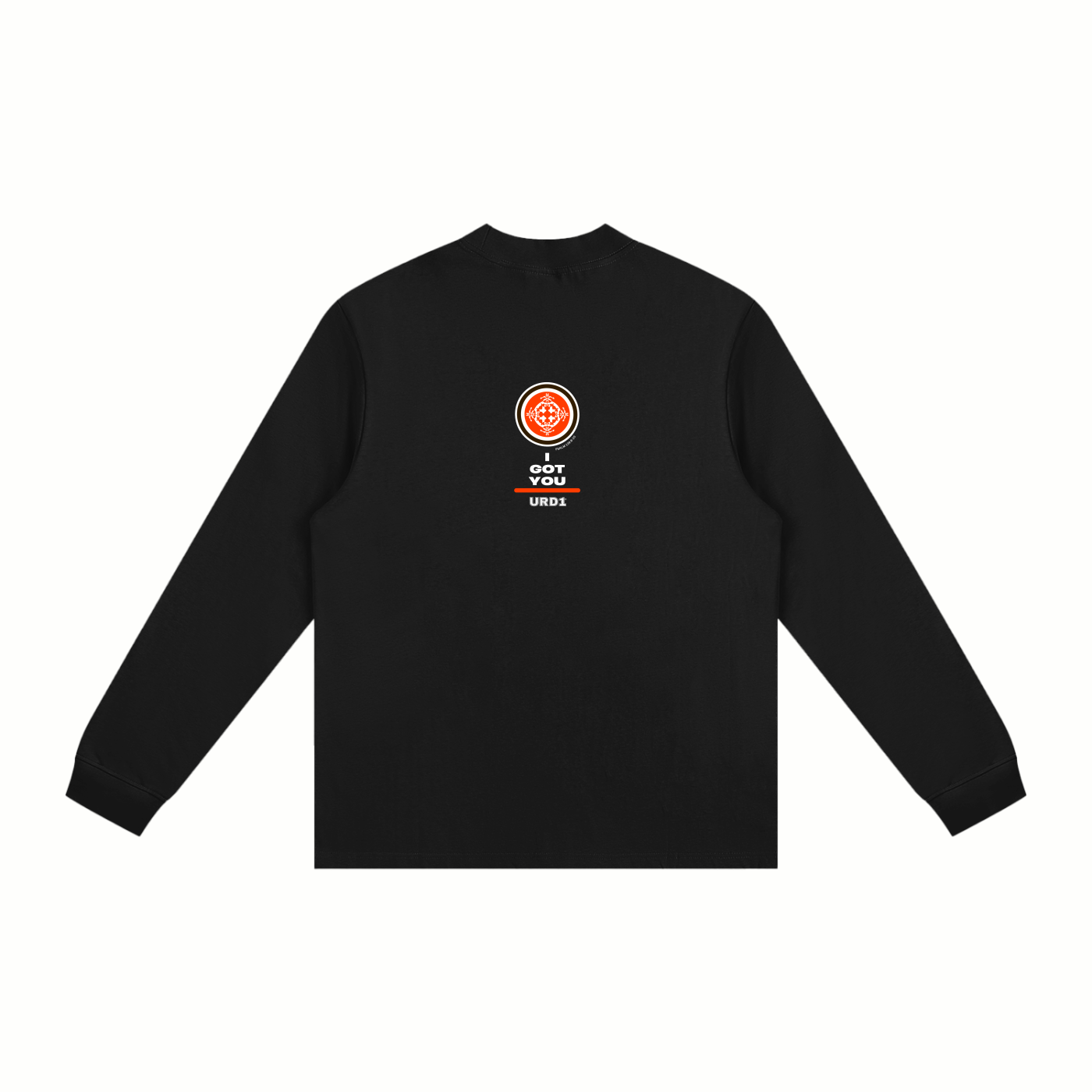 URD1 - ANOINTED-Essential Non-Shrink Mock Neck Sweatshirt -BLK