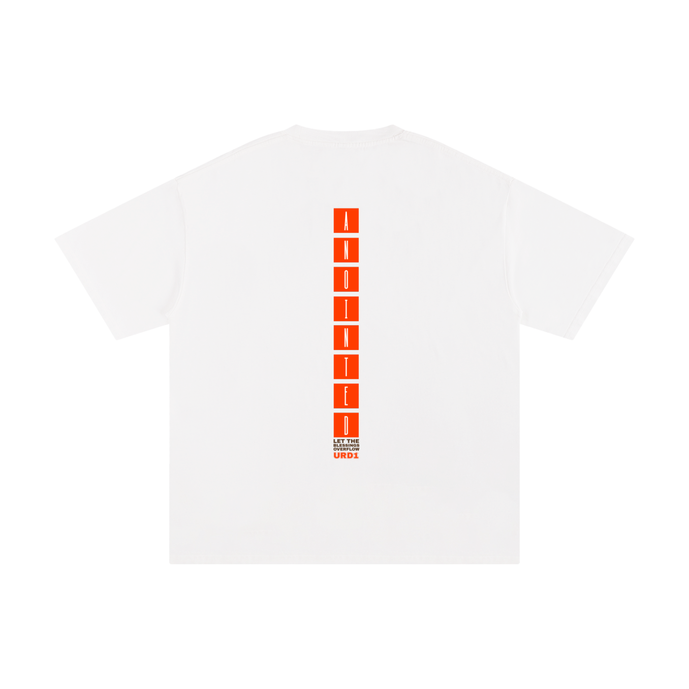 URD1 - Street-Praise T-Shirt Unisex Pure Cotton T-Shirt - ANOINTED - Wht-A
