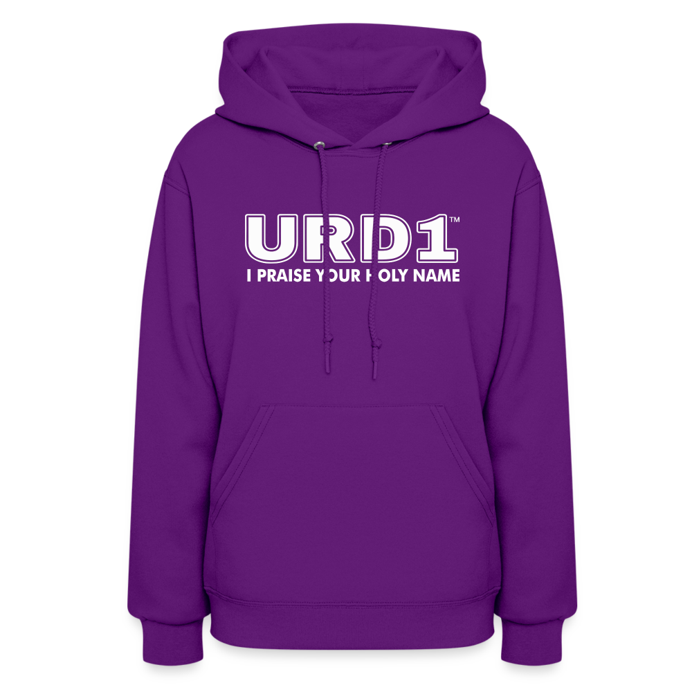 URD1- I Praise Your Holy Name - Women Impact Hoodie - purple