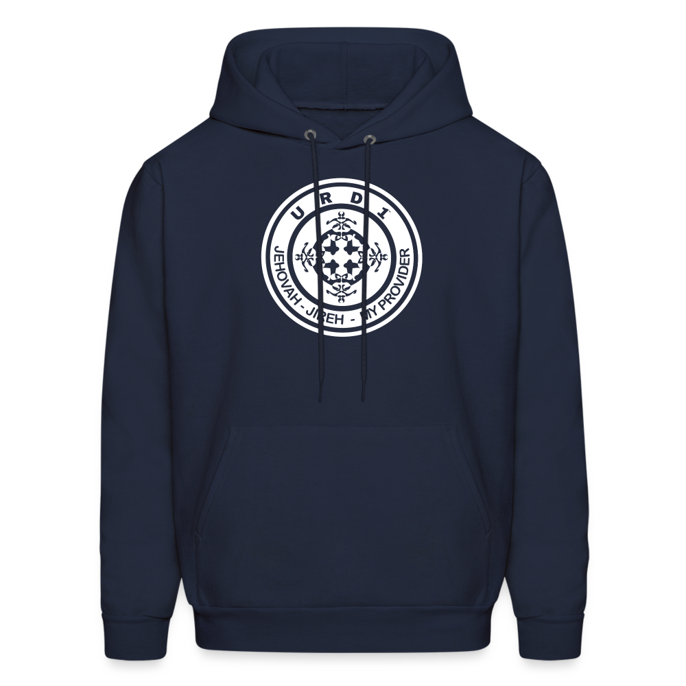 URD1- Jehovah Jireh - Men Impact Hoodie - navy