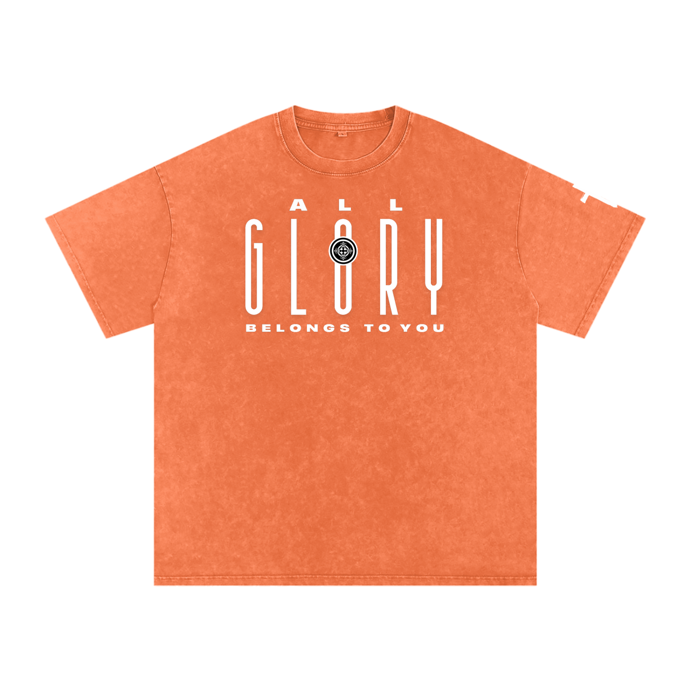 URD1 - Street-Praise T-Shirt -ALL GLORY- Snow Washed Oversized Cotton T-Shirt
