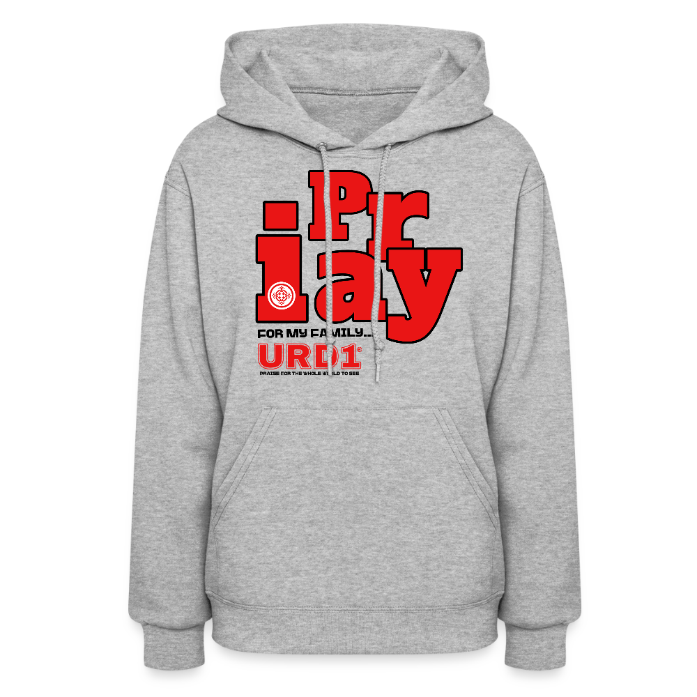 URD1 - I Pray - Women Street Praise Hoodie - heather gray