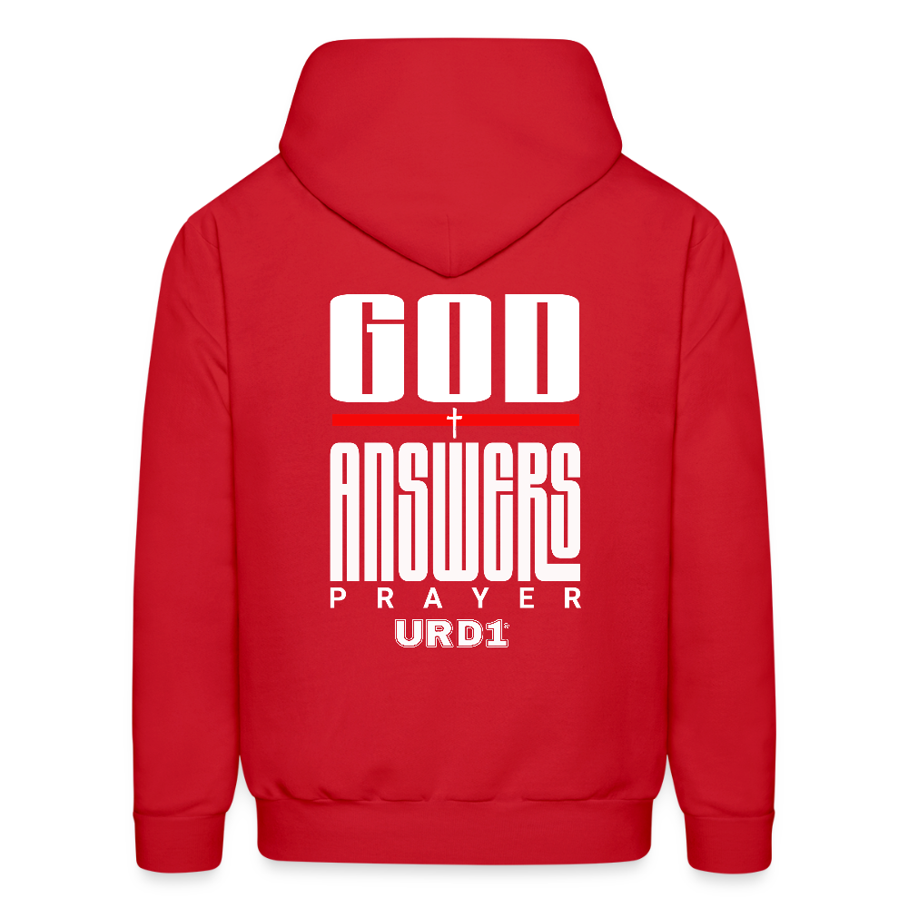 URD1 - I Pray - Street Praise Hoodie - red