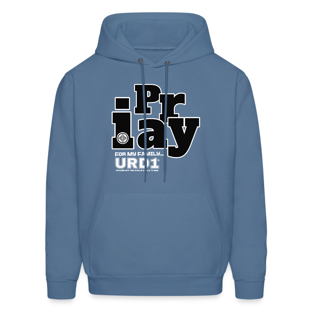 URD1 - I Pray - Street Praise Hoodie - denim blue