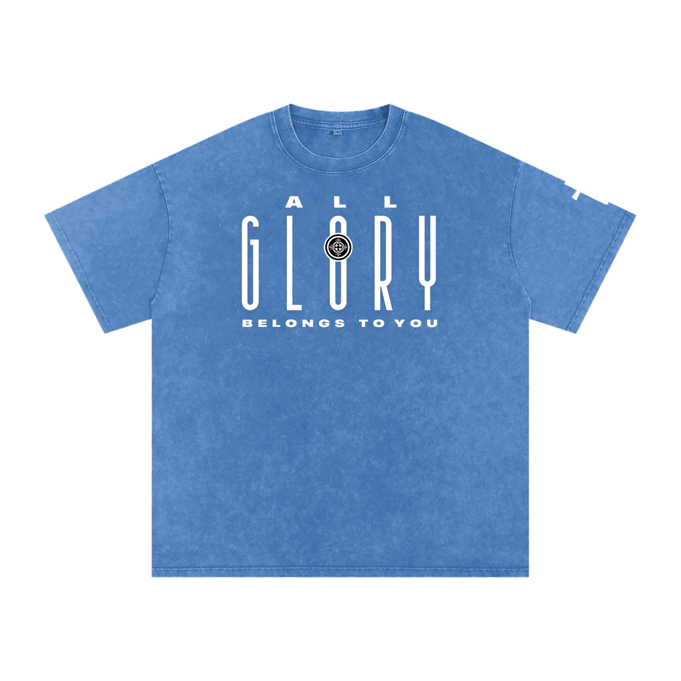 URD1 - Street-Praise T-Shirt -ALL GLORY- Snow Washed Oversized Cotton T-Shirt