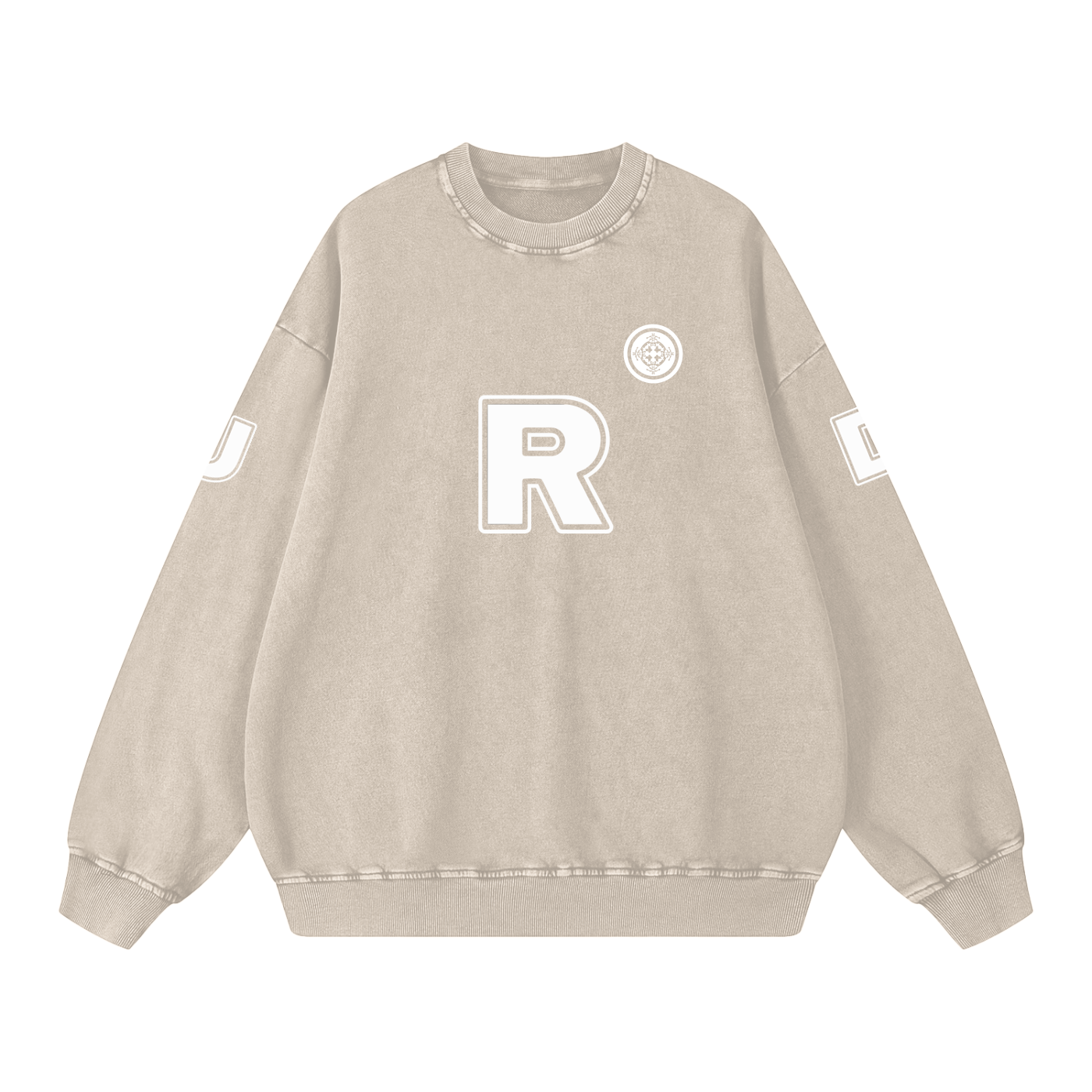 URD1 Minimalist Snow Washed Oversized Sweatshirt