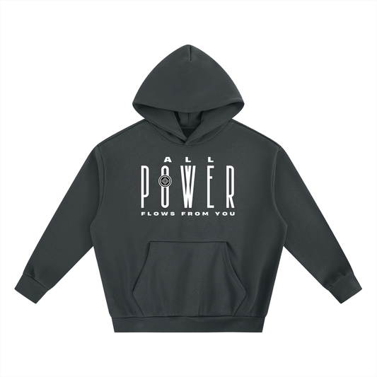 URD1 - Street-Praise Hoodie -ALL POWER - Essential Heavyweight Boxy Fleece