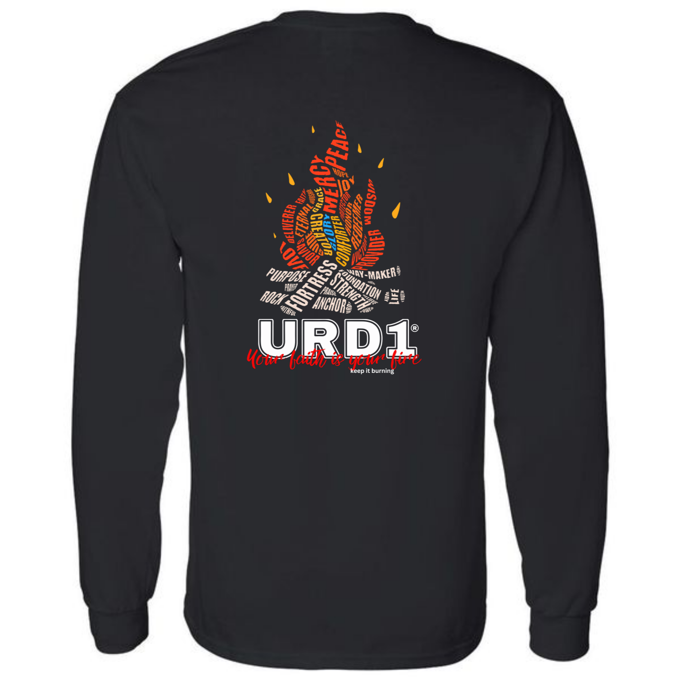 URD1 "FAITH FIRE" Long Sleeve T-Shirt
