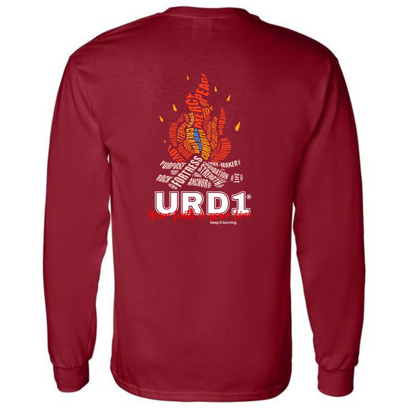 URD1 "FAITH FIRE" Long Sleeve T-Shirt