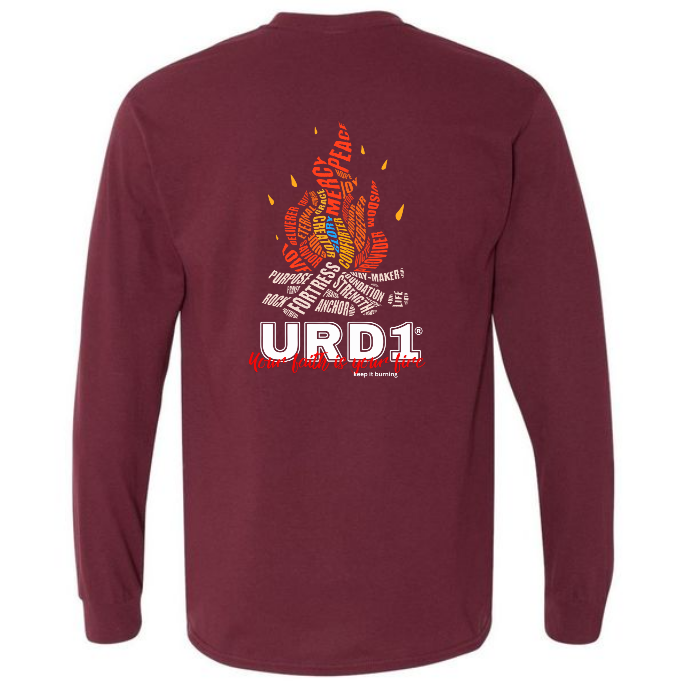 URD1 "FAITH FIRE" Long Sleeve T-Shirt