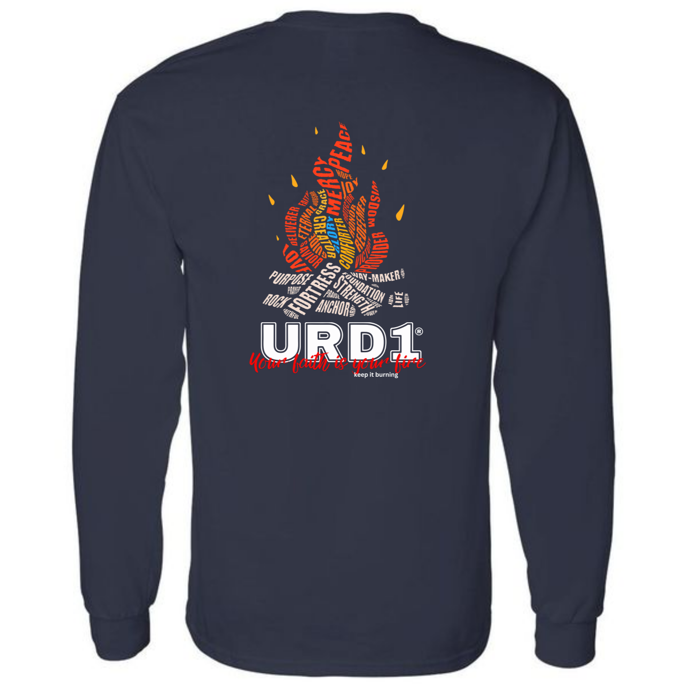 URD1 "FAITH FIRE" Long Sleeve T-Shirt
