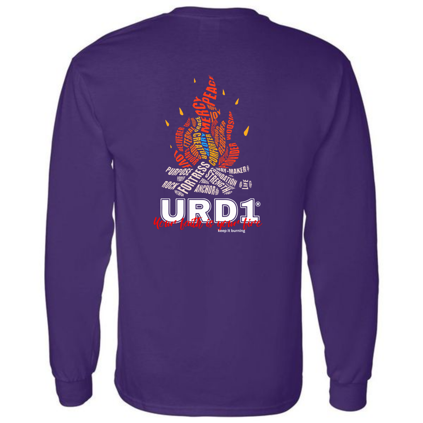 URD1 "FAITH FIRE" Long Sleeve T-Shirt