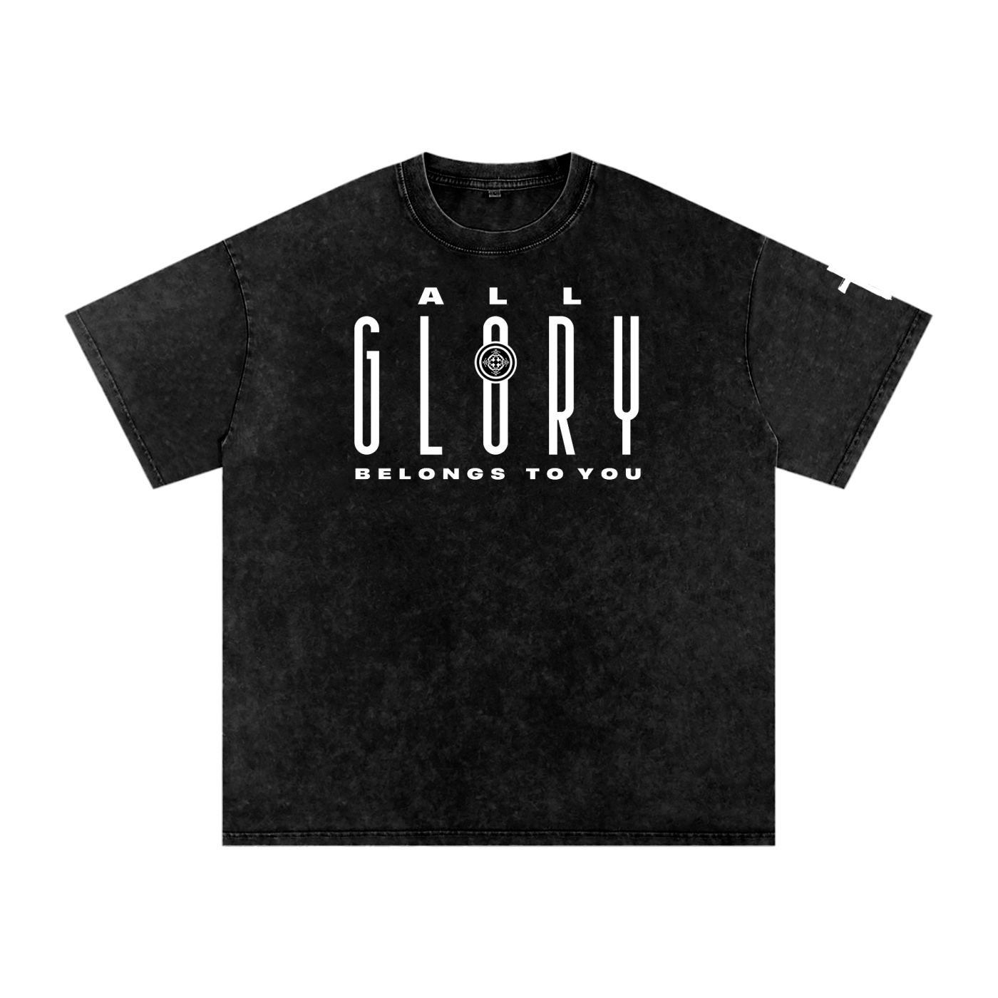 URD1 - Street-Praise T-Shirt -ALL GLORY- Snow Washed Oversized Cotton T-Shirt