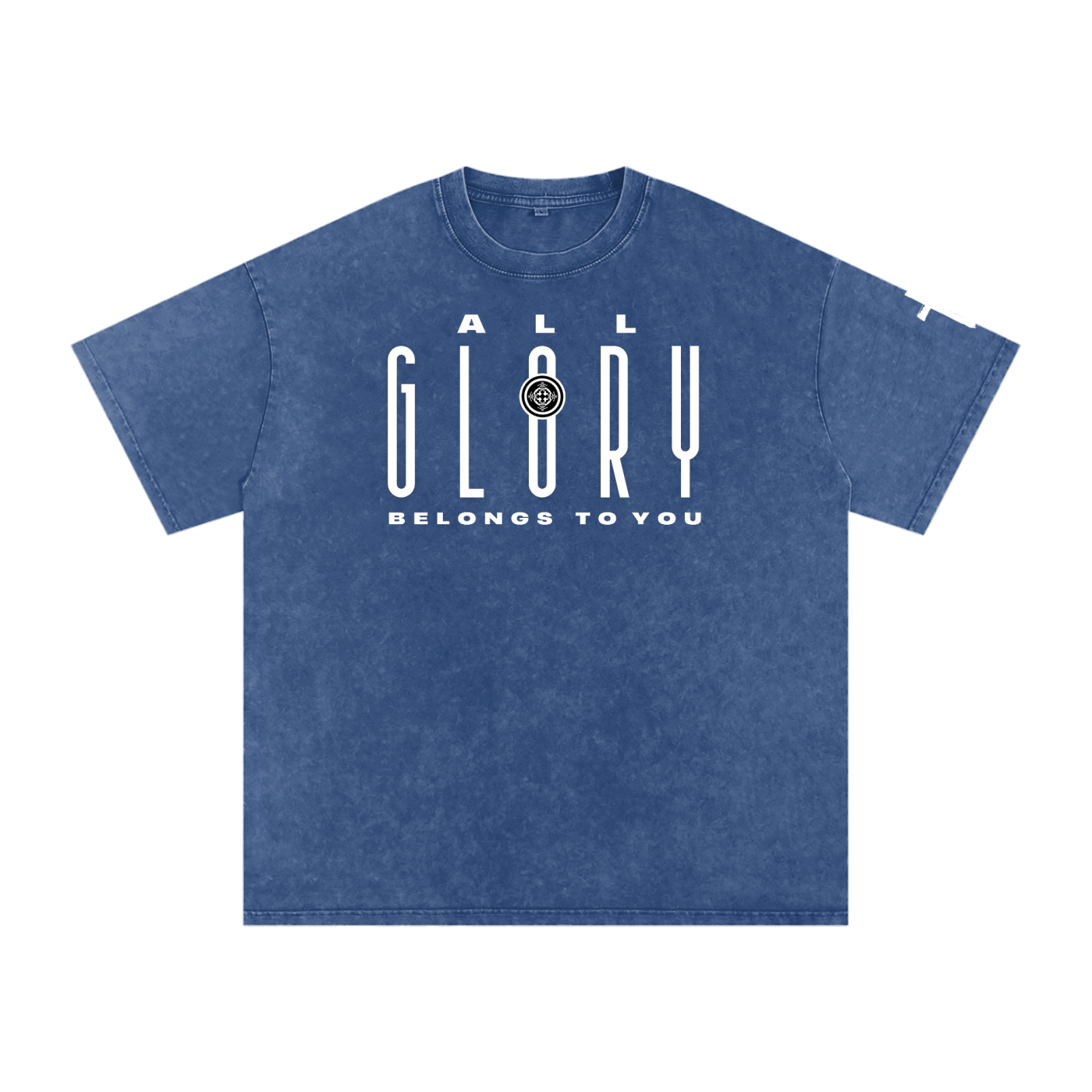 URD1 - Street-Praise T-Shirt -ALL GLORY- Snow Washed Oversized Cotton T-Shirt
