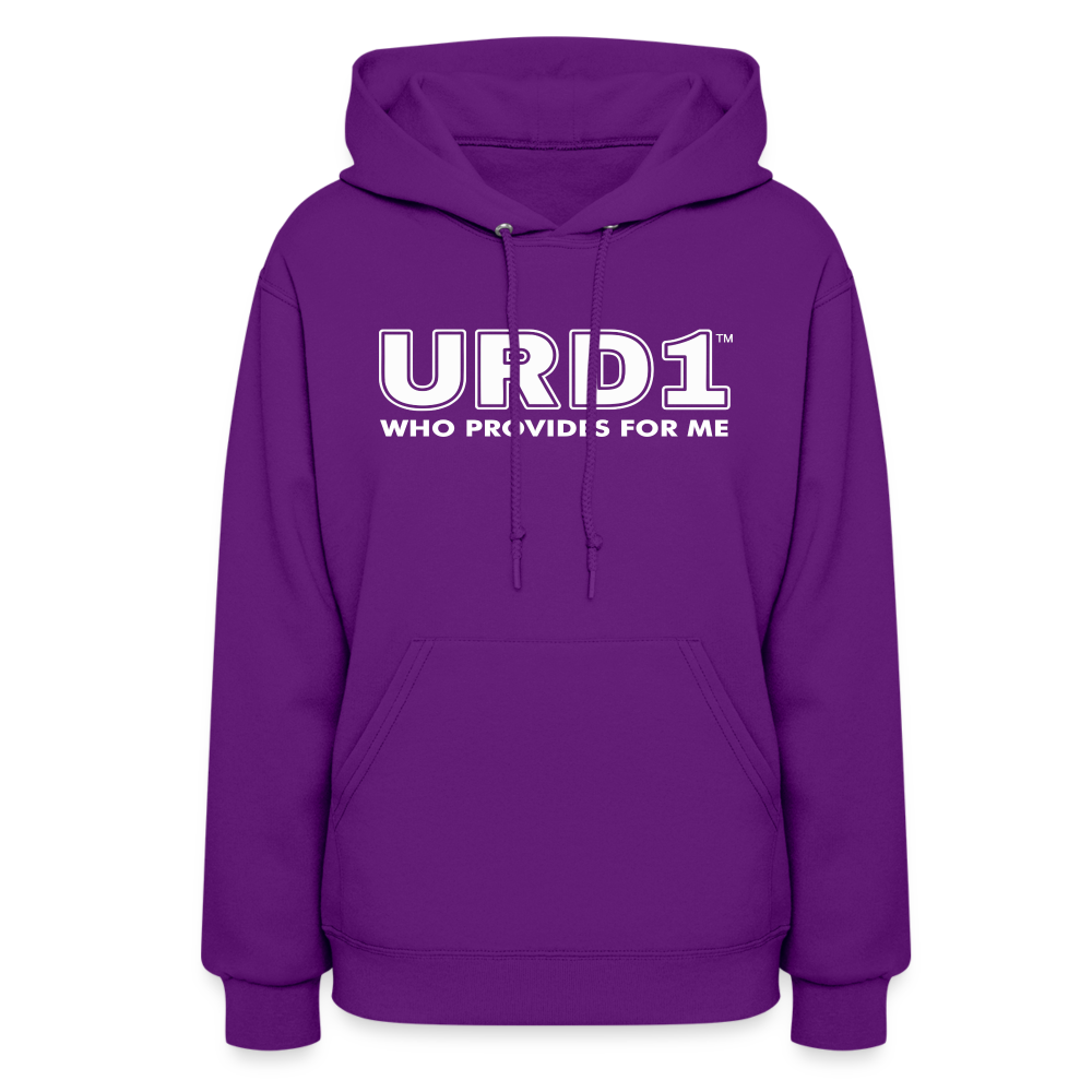 URD1- Who Provides For Me - Women Impact Hoodie - purple