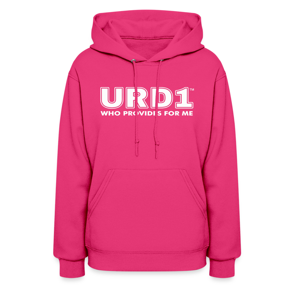 URD1- Who Provides For Me - Women Impact Hoodie - fuchsia