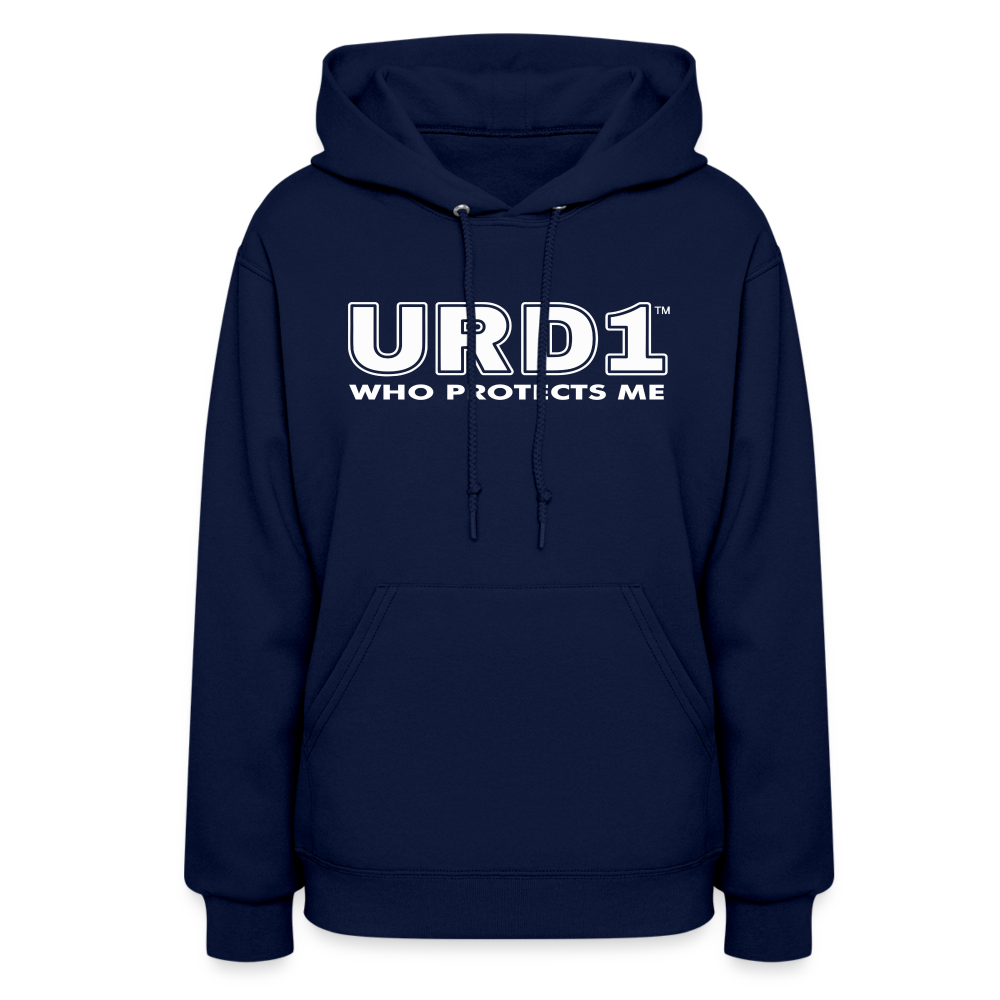 URD1- Who Protects Me - Women Impact Hoodie - navy