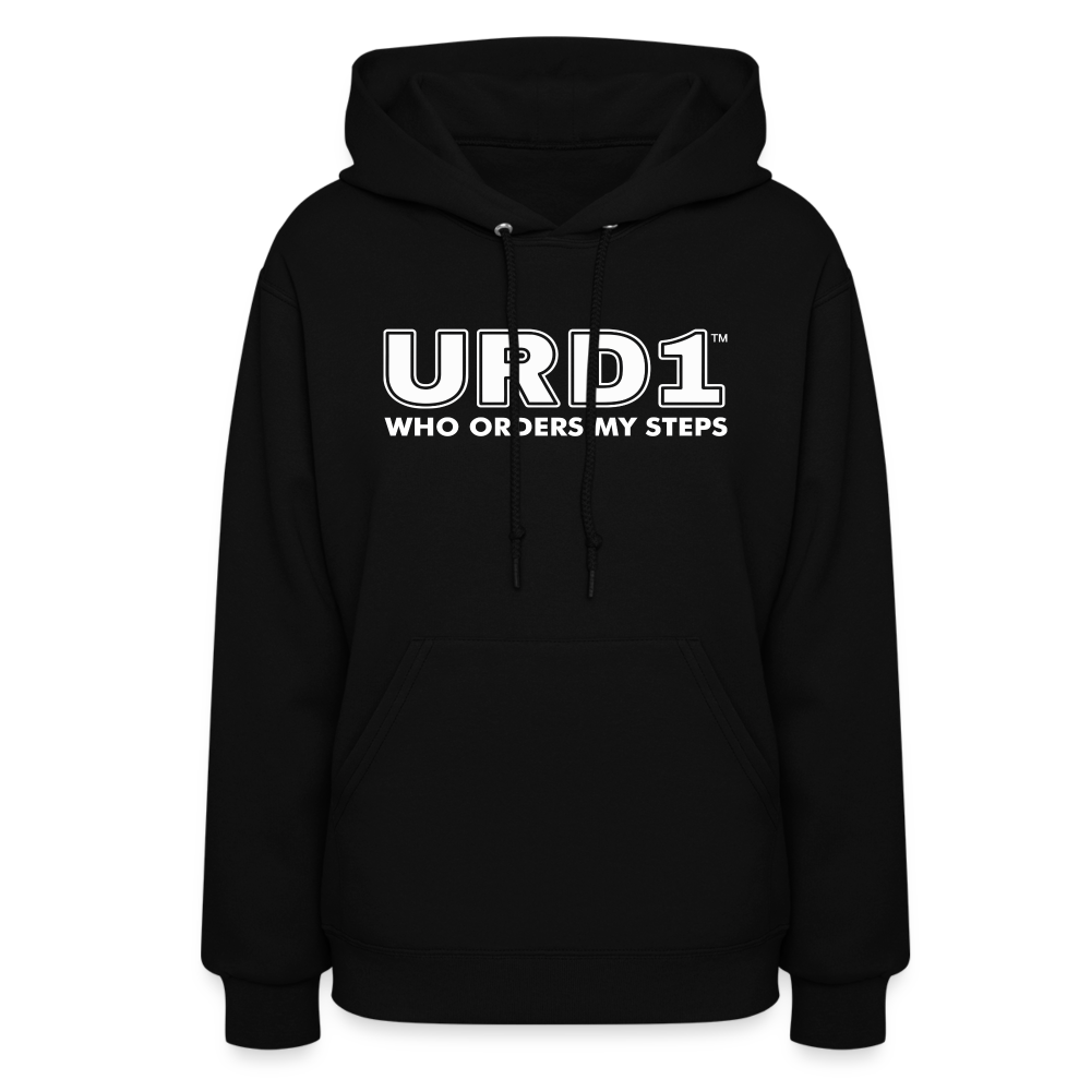 URD1- Who Orders My Steps - Women Impact Hoodie - black