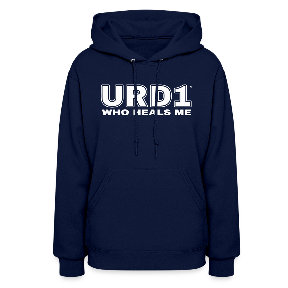 URD1- Who Heals Me - Women Impact Hoodie - navy