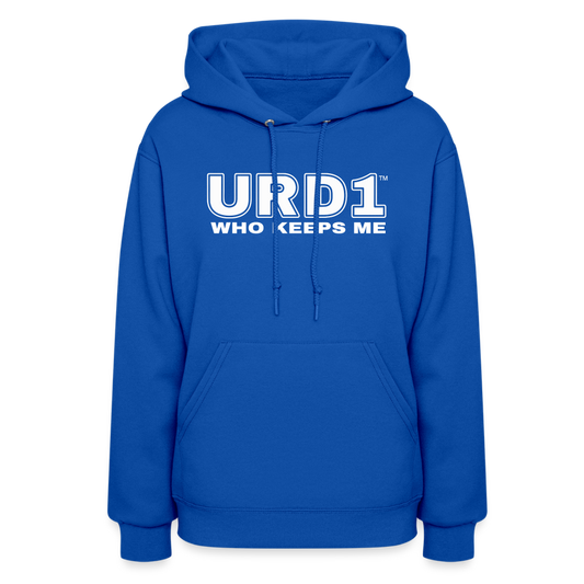 URD1- Who Keeps Me - Women Impact Hoodie - royal blue