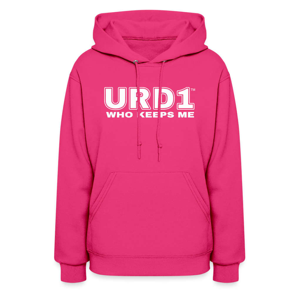 URD1- Who Keeps Me - Women Impact Hoodie - fuchsia