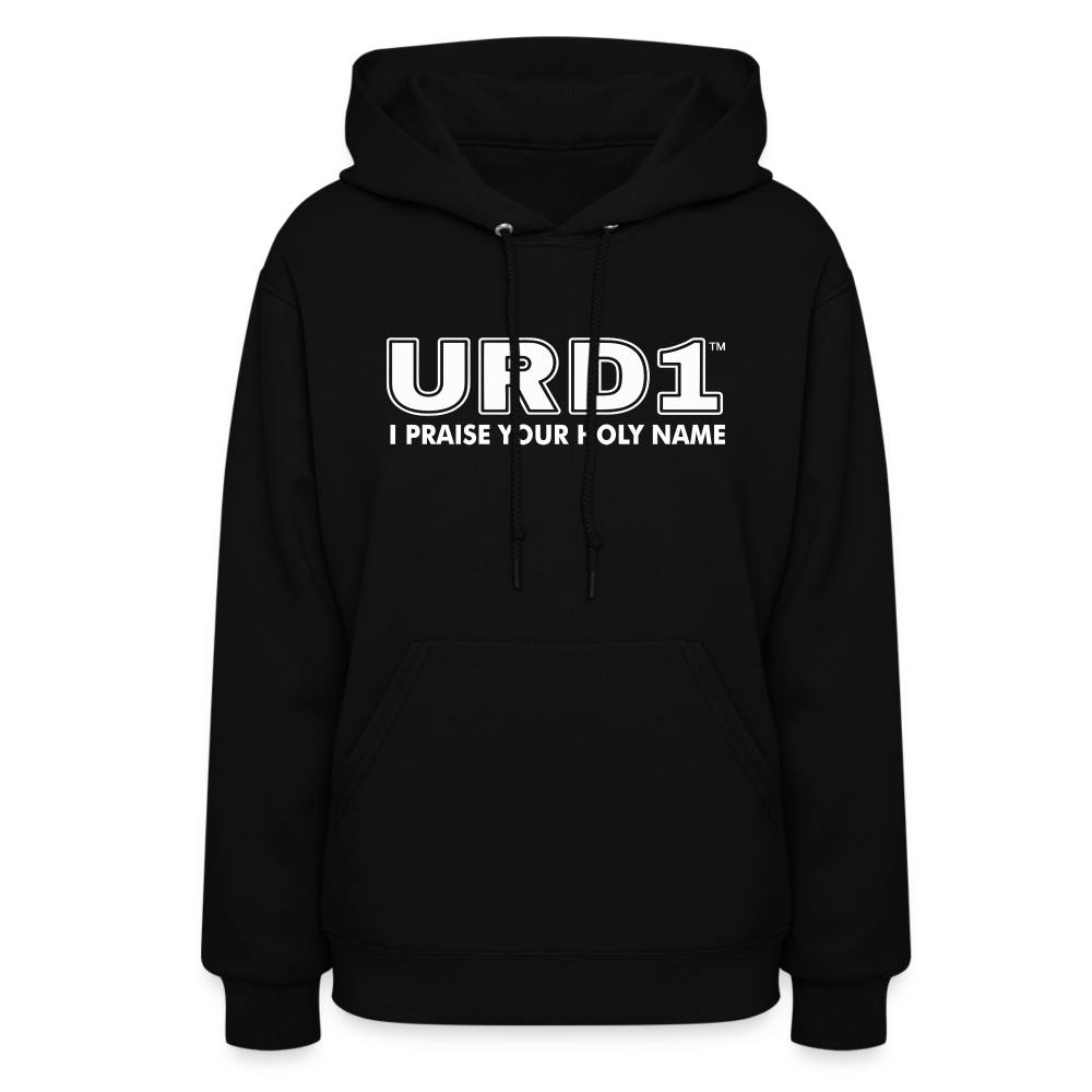 URD1- I Praise Your Holy Name - Women Impact Hoodie - black