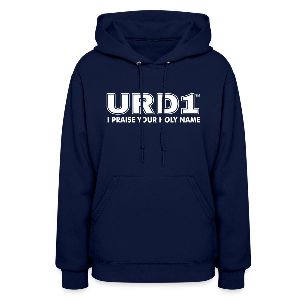 URD1- I Praise Your Holy Name - Women Impact Hoodie - navy