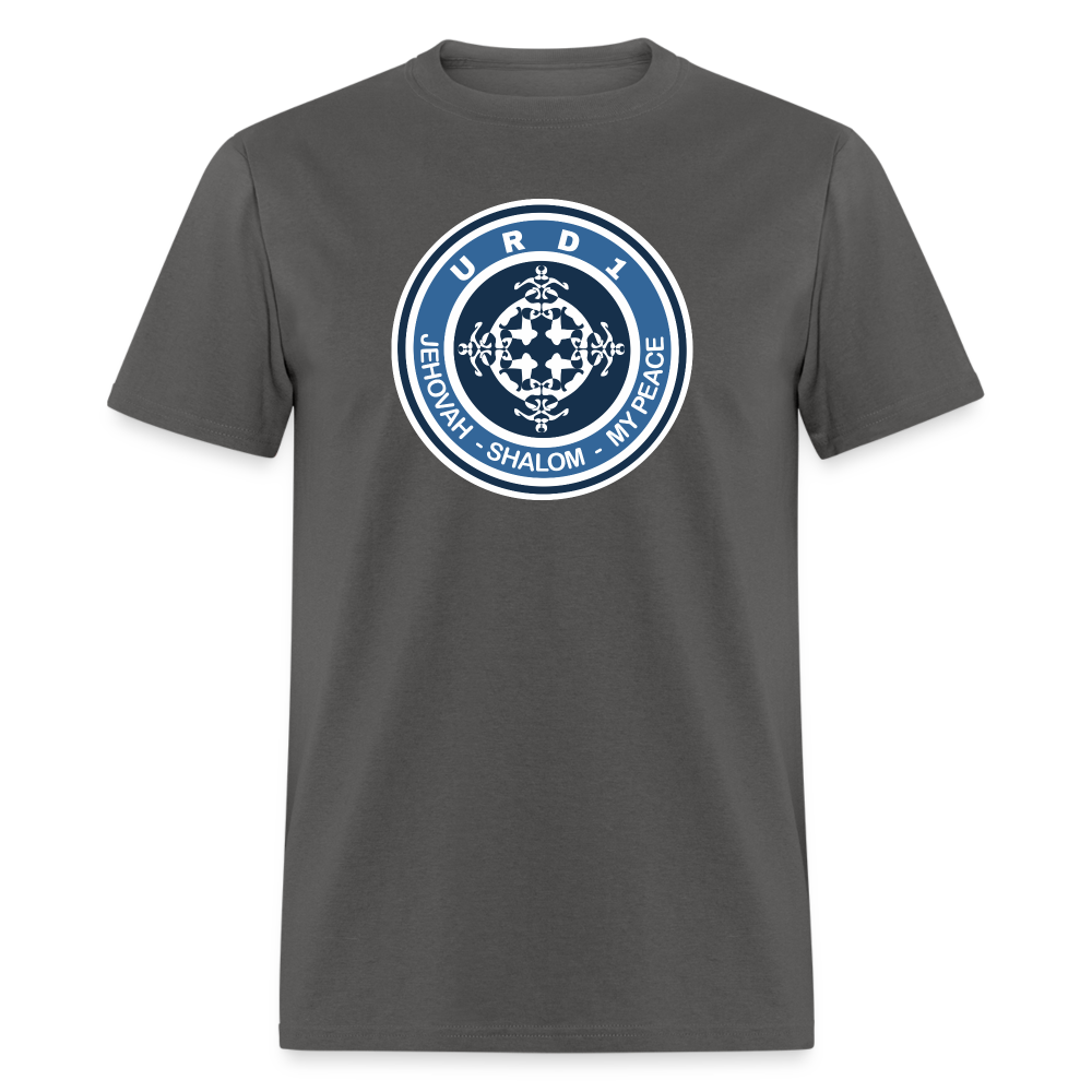 URD1 - Men Praise T-Shirt - Jehovah Shalom - charcoal