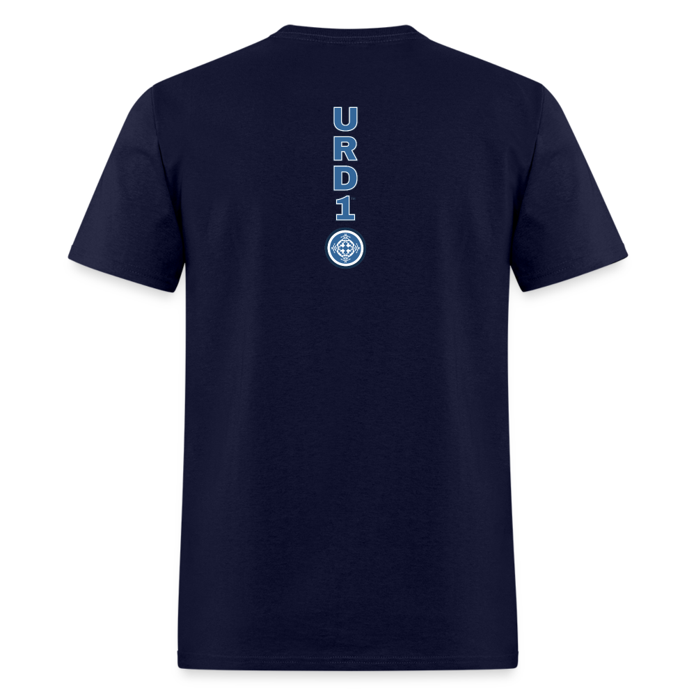 URD1 - Men Praise T-Shirt - Jehovah Shalom - navy