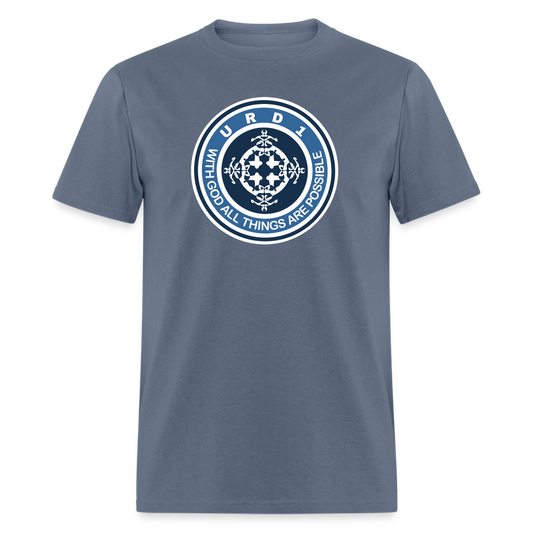 URD1 - Men Praise T-Shirt - All Things Are Possible - denim